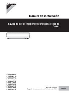 FTXP-M_FTXF-A_3PES512025-7H_2018_09_Installation manual_Spanish download
